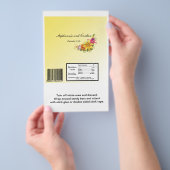 フラワーブーケ結婚の大きいハーシーのラッパー チラシ (ハンドル)