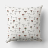 フラワーブーケ装飾用クッション：どの部屋にも最適 クッション (裏面)