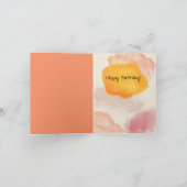 フラワーブーケ誕生日カード カード (内部)