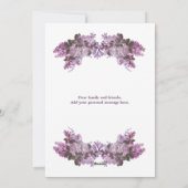 フラワーブーケ ウェディング延期 保存日付 シーズンカード (裏面)