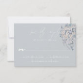 フラワーブーケ ウェディング RSVP 返信ハガキ (正面)