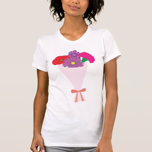 フラワーブーケ Tシャツ (正面)