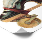 フラワーブーツカスタマイズ可能ポスター ポスター (角)