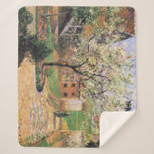 フラワープラムの木、エラグニーカミーユピサロ シェルパブランケット (正面)