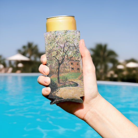 フラワープラムの木、エラグニーカミーユピサロ スリム缶クーラー (インサイチュ プール)