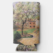 フラワープラムの木、エラグニーカミーユピサロ スリム缶クーラー (裏面)