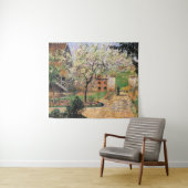 フラワープラムの木、エラグニーカミーユピサロ タペストリー (インサイチュ(横))