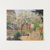 フラワープラムの木、エラグニーカミーユピサロ タペストリー (正面(横))