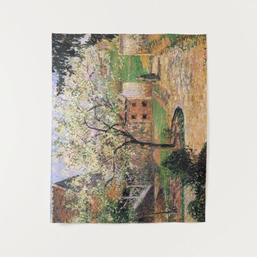 フラワープラムの木、エラグニーカミーユピサロ タペストリー (正面)