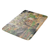 フラワープラムの木、エラグニーカミーユピサロ バスマット (アングル)