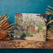 フラワープラムの木、エラグニーカミーユピサロ フォトプラーク (側面)