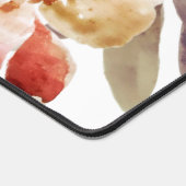 フラワープリンセス赤面ピンクパステルウォーターカラー デスクマット (コーナー)