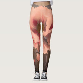 フラワープリントレギンス レギンス