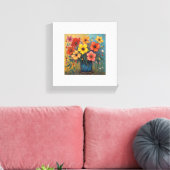 フラワープリント キャンバスプリント (インサイチュ (リビング))