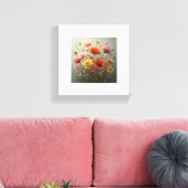 フラワープリント キャンバスプリント (インサイチュ (リビング))