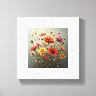 フラワープリント キャンバスプリント