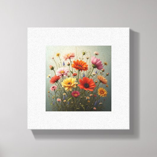 フラワープリント キャンバスプリント (正面)