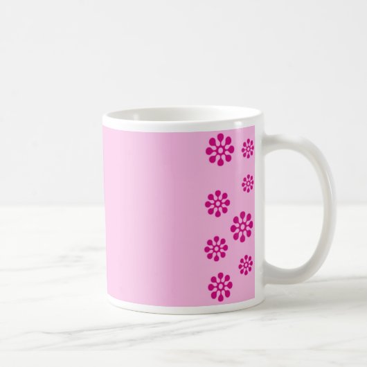 フラワープリント コーヒーマグカップ (右)