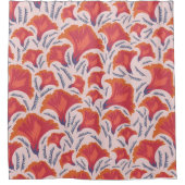 フラワープリント シャワーカーテン (正面)