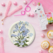 フラワープリント ペーパープレート (パーティー)