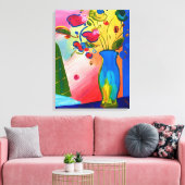 フラワープレミアムキャンバスプリント（光沢） キャンバスプリント (インサイチュ (リビング))