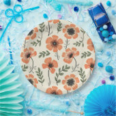 フラワープレート&ボウル ペーパープレート (パーティー)