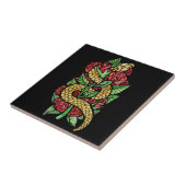 フラワーヘビ タイル (側面)