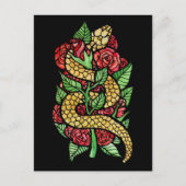 フラワーヘビ ポストカード (正面)