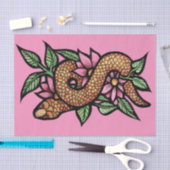 フラワーヘビ 薄葉紙 (クラフト)