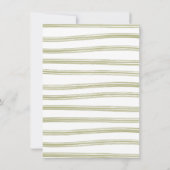 フラワーベイビーカーの水彩ベイビーシャワー 招待状 (裏面)