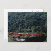 フラワーベッドとして使用される未使用のボート,ドイツ,マンハイム ポストカード (正面/裏面)