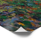 フラワーベッドアットヴェテウイルクロードモネ ポスター (コーナー)