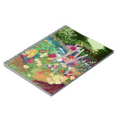 フラワーベッドズコテージガーデンアートプリント ノートブック (左側)