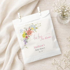 フラワーベビーシャワーのお礼袋「Baby in Bloom」 フェイバーバッグ