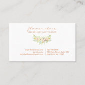 フラワーベビーシャワーブティックユニコーン 名刺 (裏面)