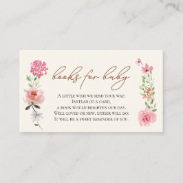 フラワーベビーシャワー予約リクエストベビーin開花 エンクロージャーカード