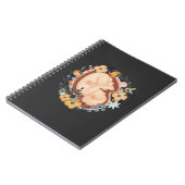 フラワーベビー妊婦の母親助産師 ノートブック (左側)