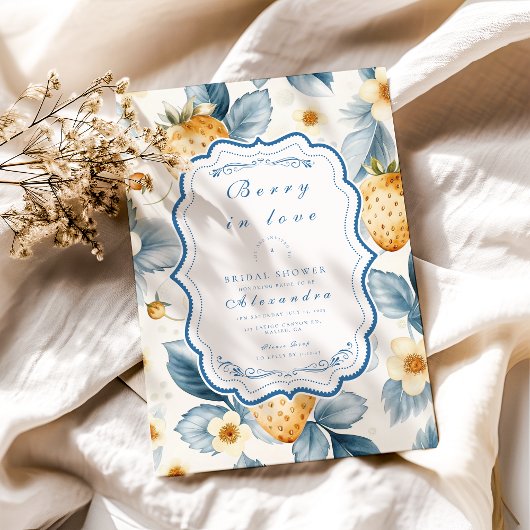 フラワーベリー シック ブライダルシャワー 招待状