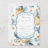 フラワーベリー シック ブライダルシャワー 招待状 (正面)