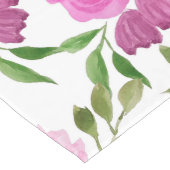 フラワーベル水彩パターン ロングテーブルランナー (コーナー)