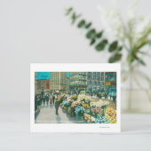 フラワーベンダー通りの表示 ポストカード (スタンド正面)