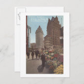 フラワーベンダー、Kearnyおよび市場通り ポストカード (正面/裏面)