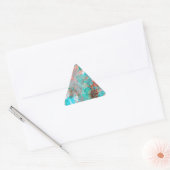 フラワーペインティング 三角形シール (封筒)