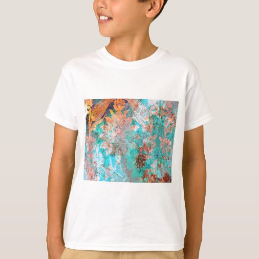フラワーペインティング Tシャツ (正面)