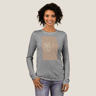 フラワーペイントTシャツ トライブレンドTシャツ