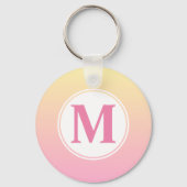 フラワーペルシャ猫パーソナライズされた キーホルダー (裏面)