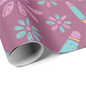 フラワーペンシル校：シームレスラッピング紙 ラッピングペーパー (ロールコーナー)