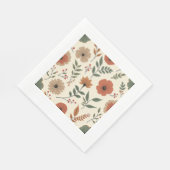 フラワーペーパーナプキン スタンダードランチョンナプキン (角)