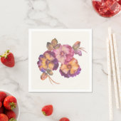 フラワーペーパーナプキン パンジー (50枚セット) スタンダードカクテルナプキン (インサイチュ)