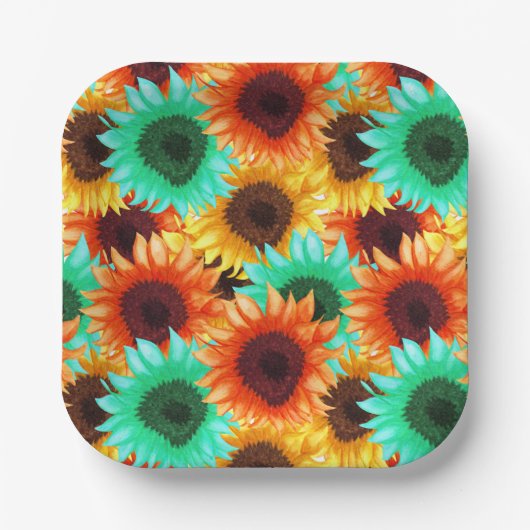 フラワーペーパープレート ペーパープレート (正面)